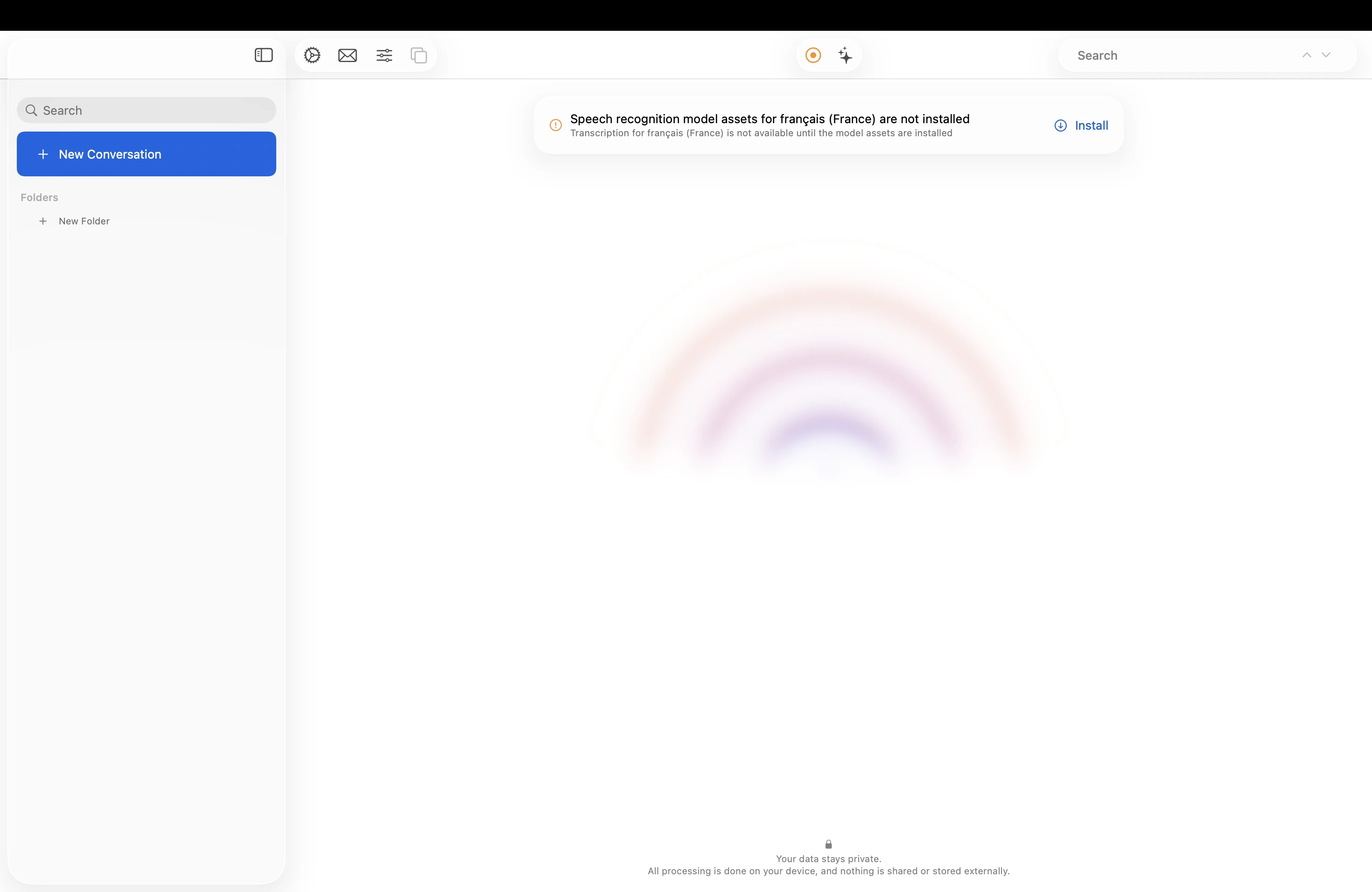 Install speech recognition assets