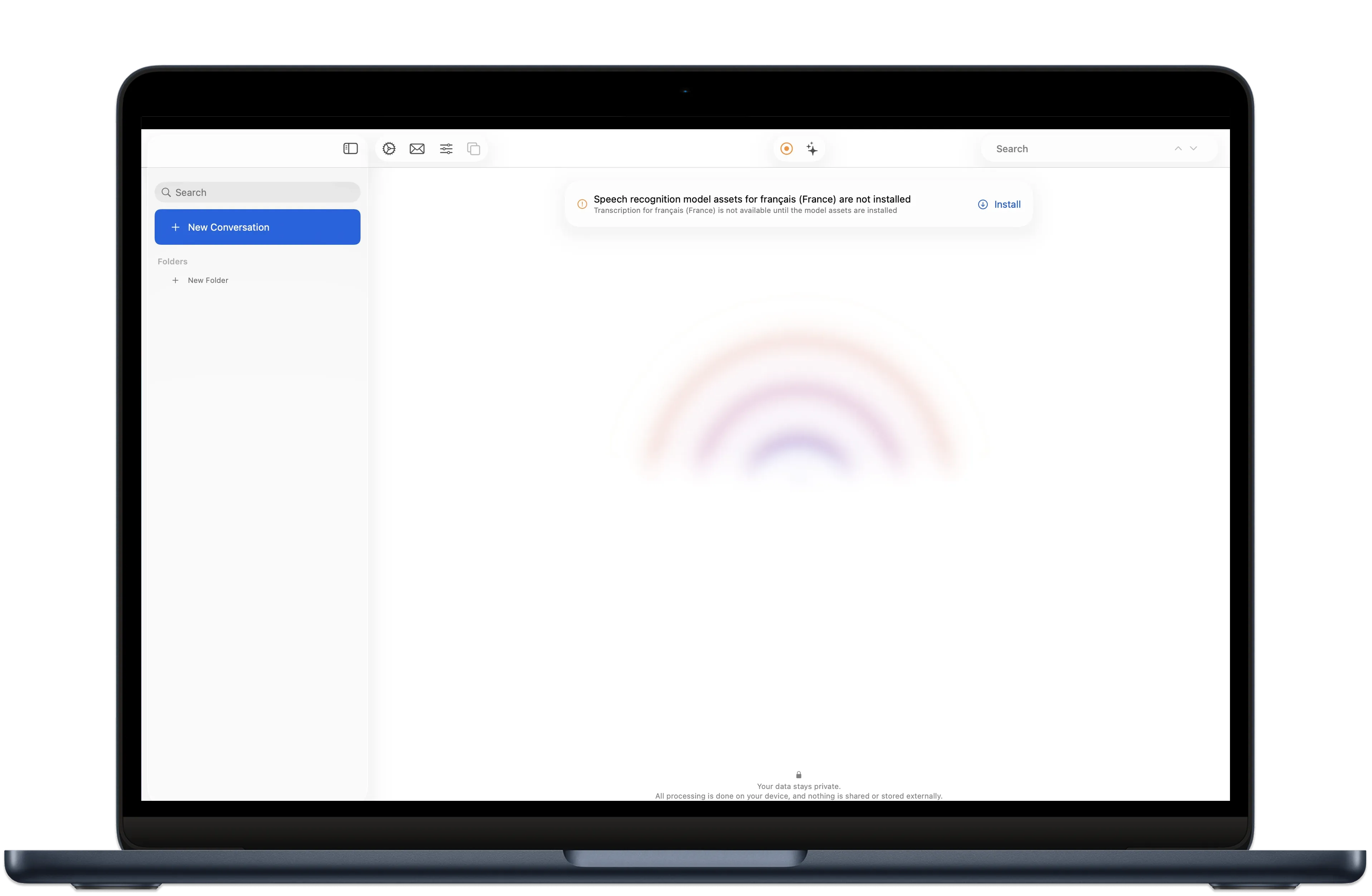 Install speech recognition assets