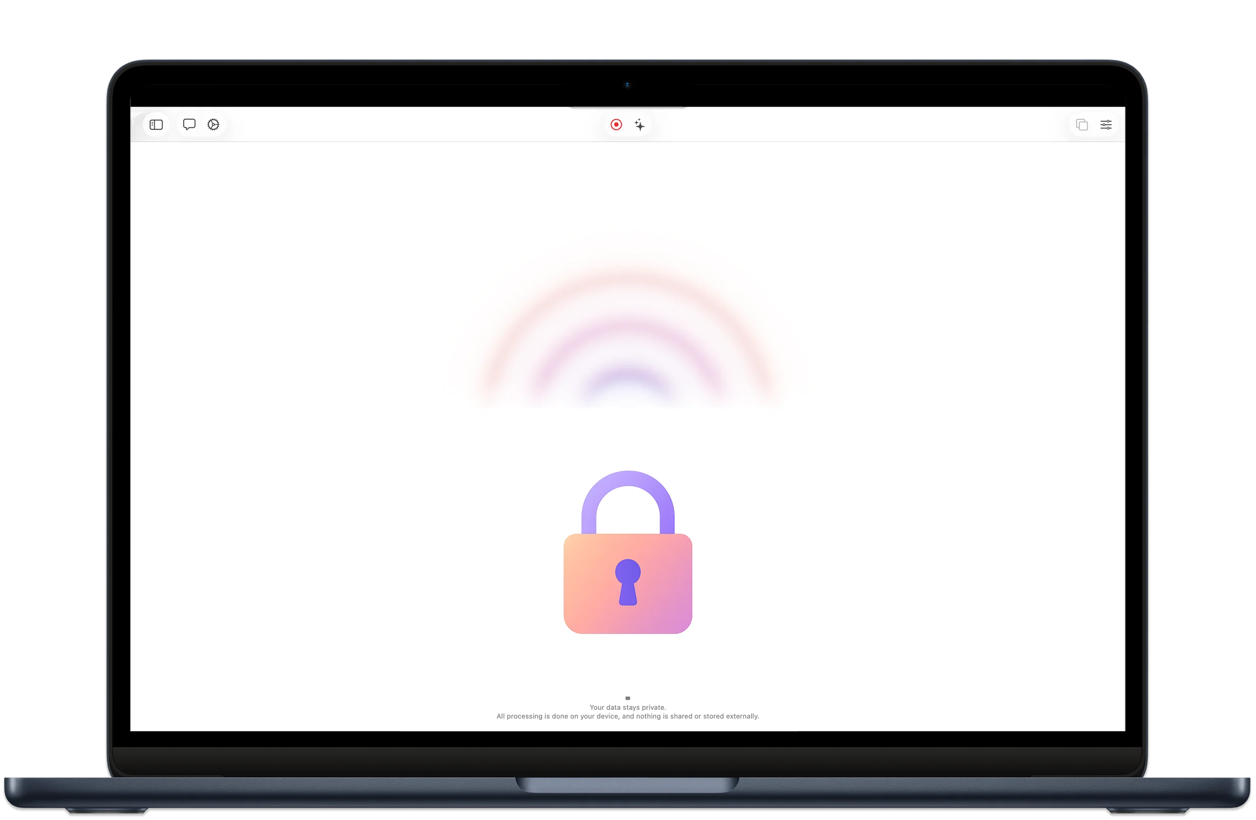 XSpeak fully private on-device AI: no cloud, no data upload